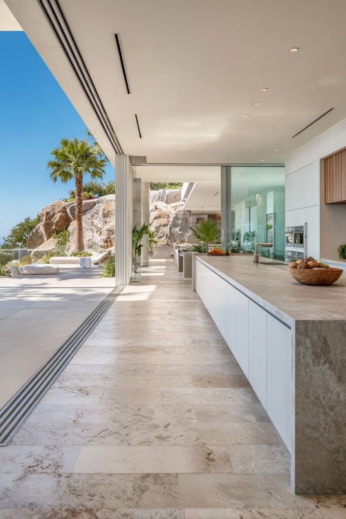 Indoor-Outdoor Kitchen Connectivity