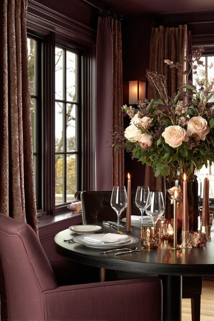 Intimate Dining with Romantic Table Settings