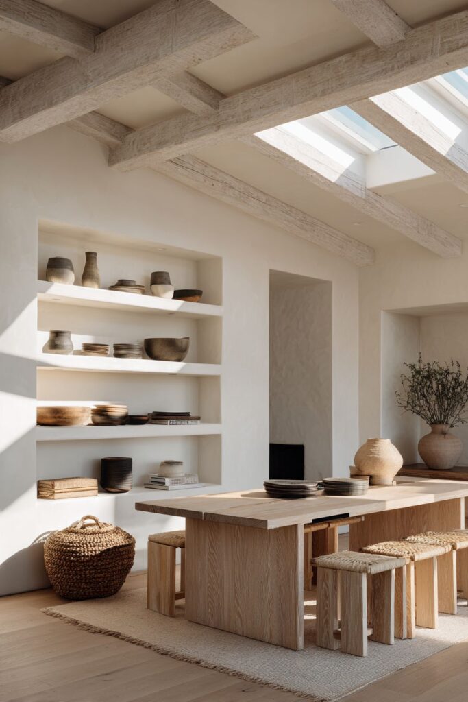 Modular Oak Dining Set with Flexible Functionality