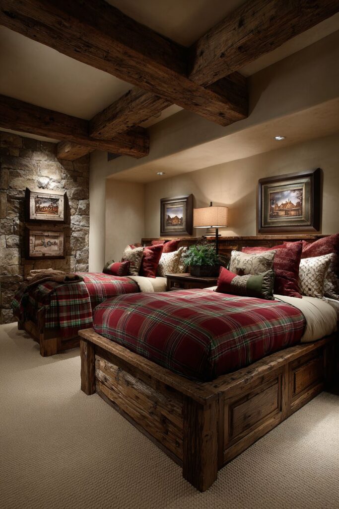 Rustic Reclaimed Wood Beds with Cabin Charm