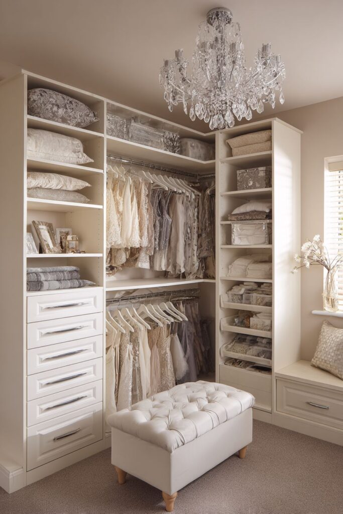 Luxurious Walk-In Closet Integration