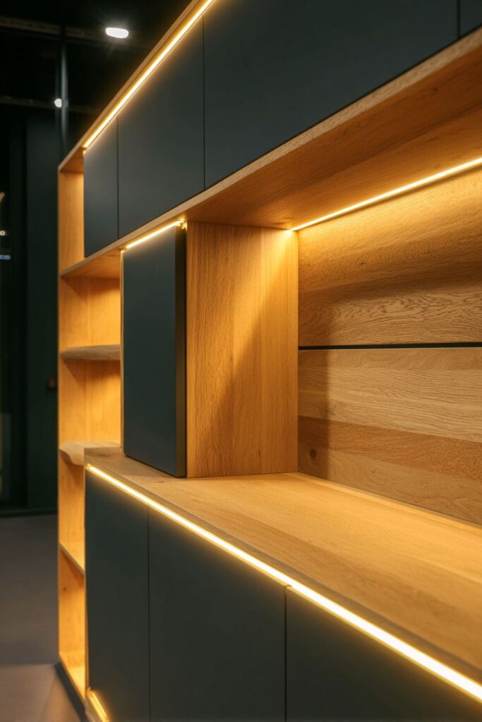 Two-Tone Black and White Oak Contrast