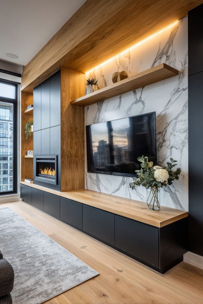 Two-Tone Black and White Oak Contrast