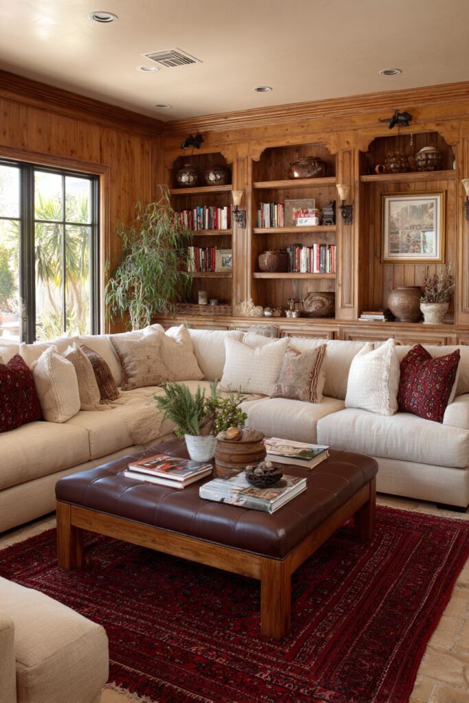 Traditional Three-Piece Cream Comfort