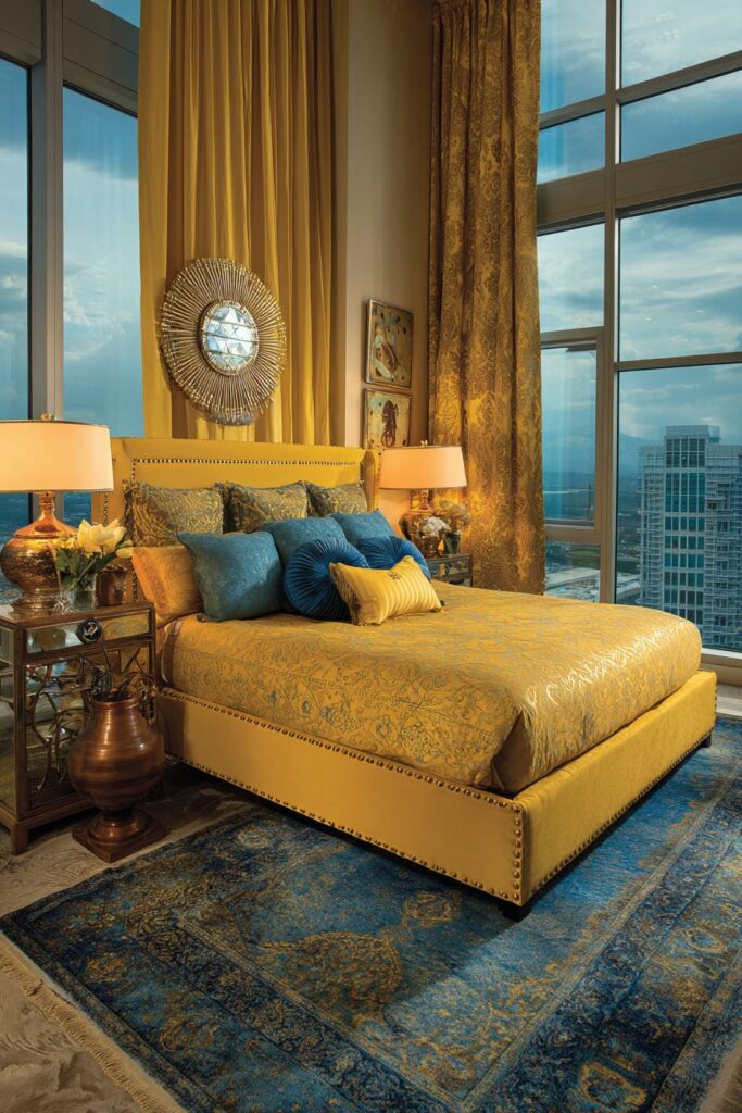 Metallic Accents Enhance Yellow Elegance