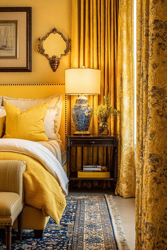 Metallic Accents Enhance Yellow Elegance