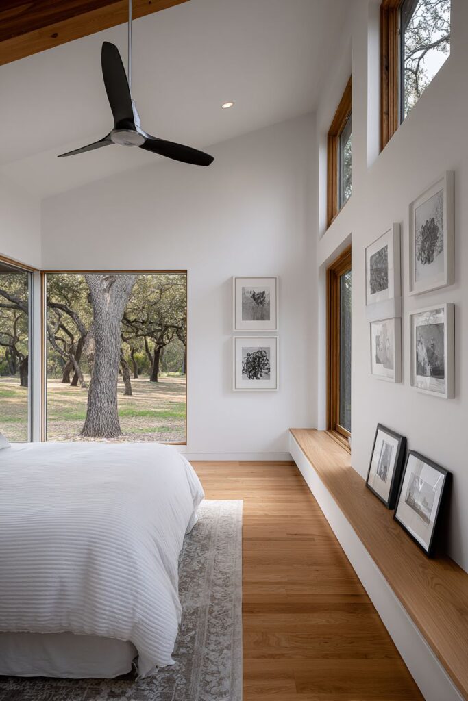 Modern Ledge Shelf System for Rotating Display