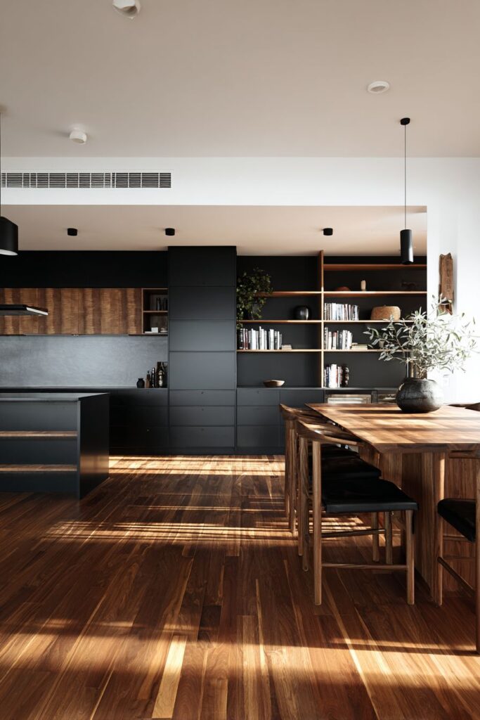 Open-Plan Integration with Dining Area Continuity