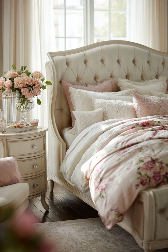 Cohesive Cream and Lace Bedroom Suite