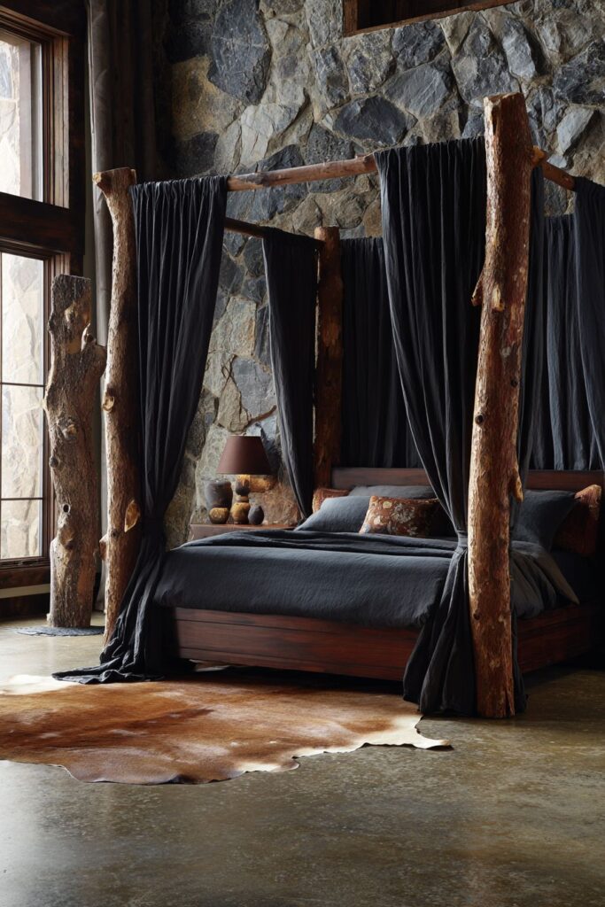 Dramatic Canopy Bed Presence