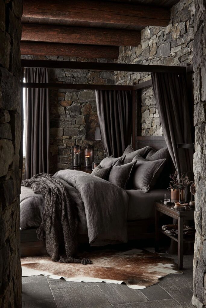 Dramatic Canopy Bed Presence