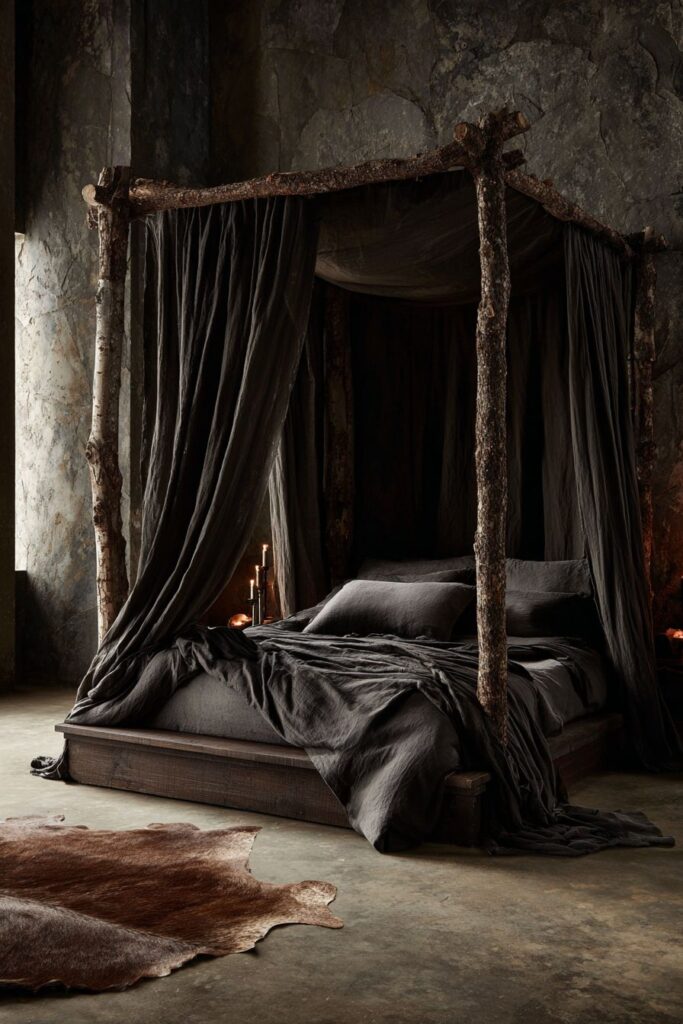 Dramatic Canopy Bed Presence