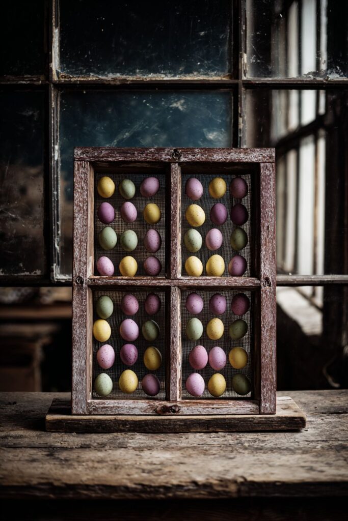 Repurposed Vintage Window Frame