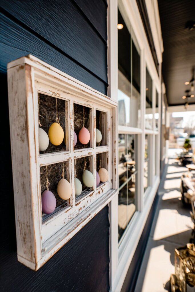 Repurposed Vintage Window Frame