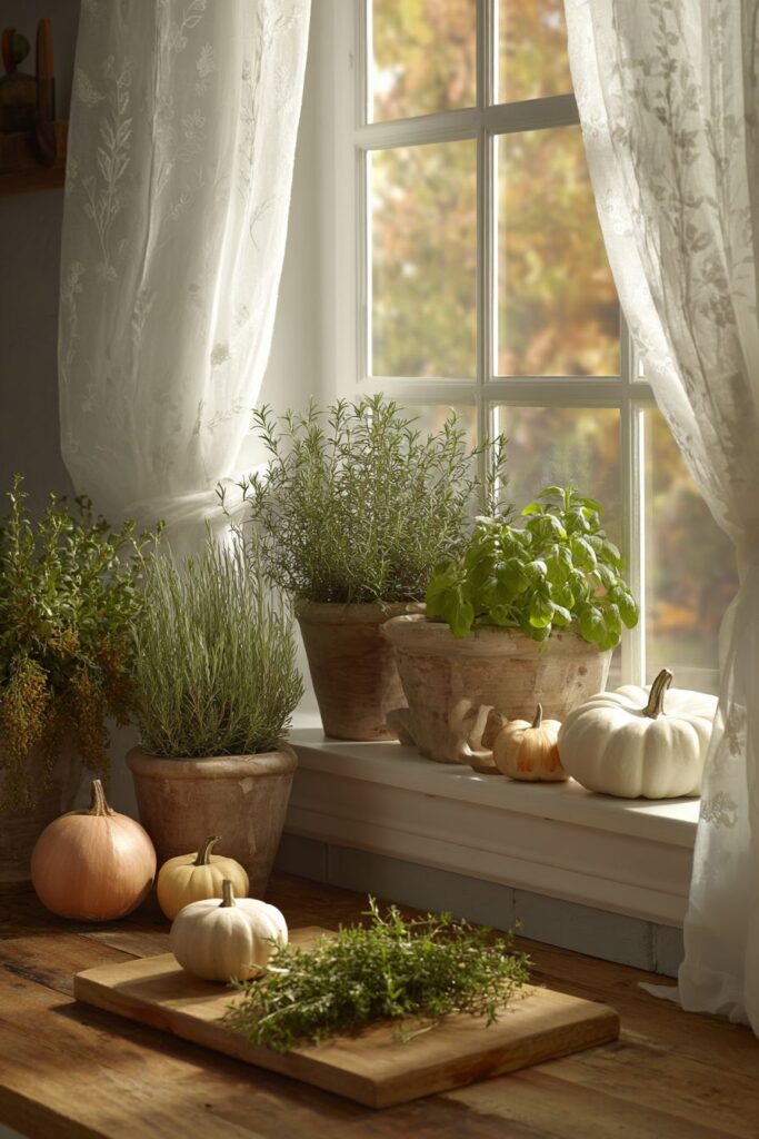 Living Herb Garden Window Display
