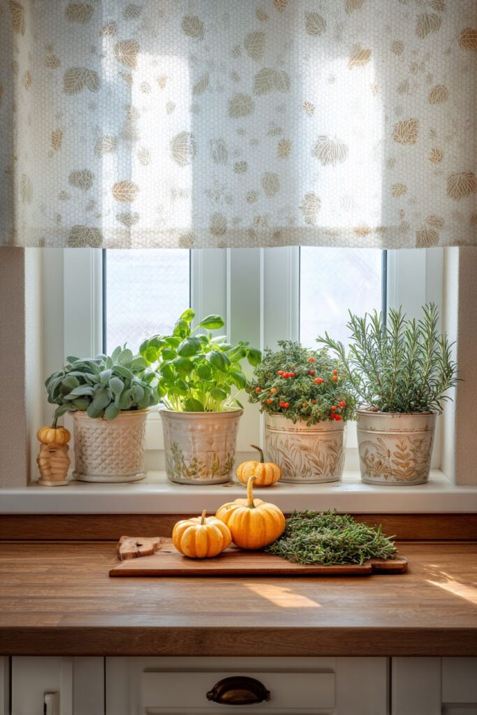 Living Herb Garden Window Display