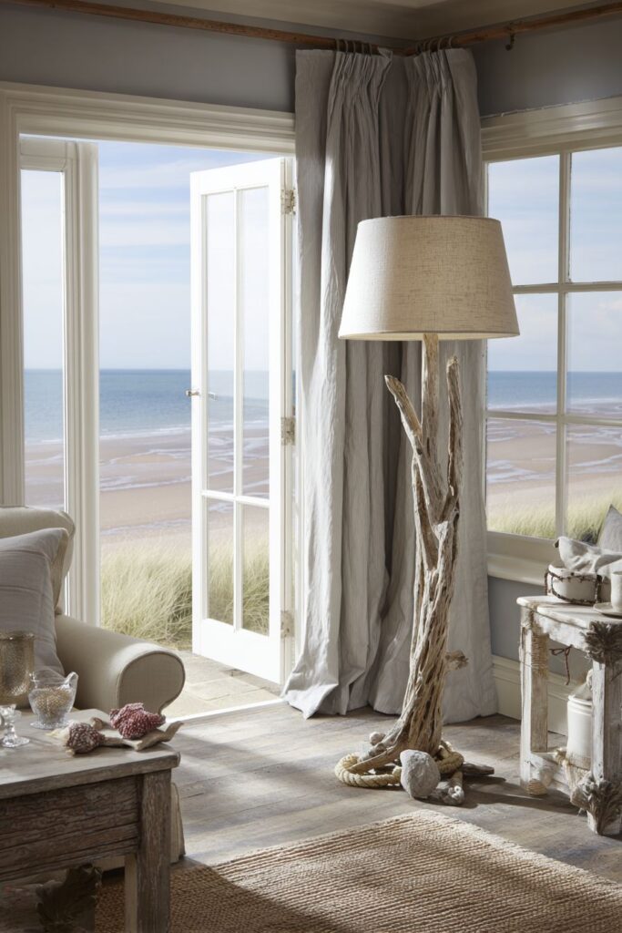 Coastal Serenity with Natural Materials