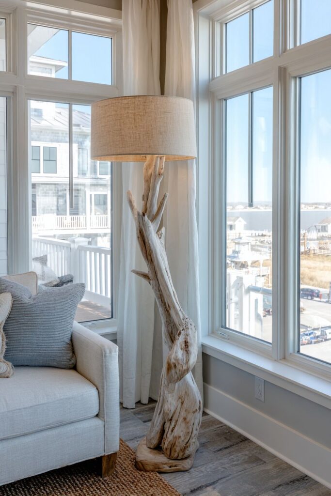 Coastal Serenity with Natural Materials