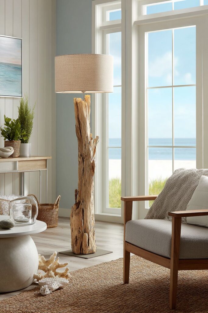 Coastal Serenity with Natural Materials