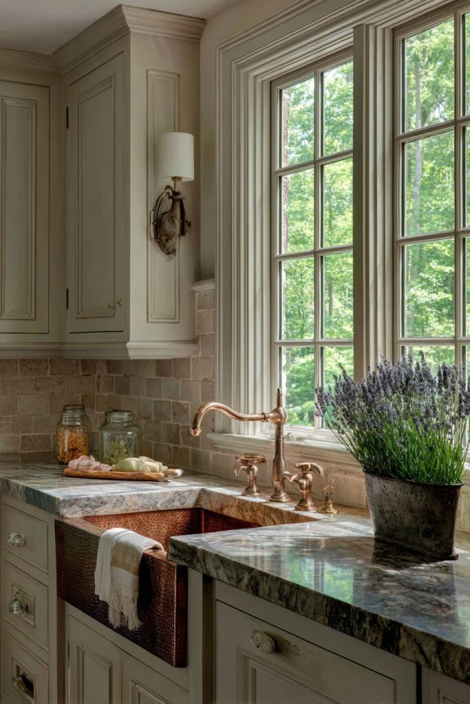 Copper Sinks with Natural Patina Development