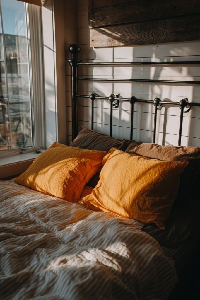 Modern Farmhouse with Distressed Gold Accents