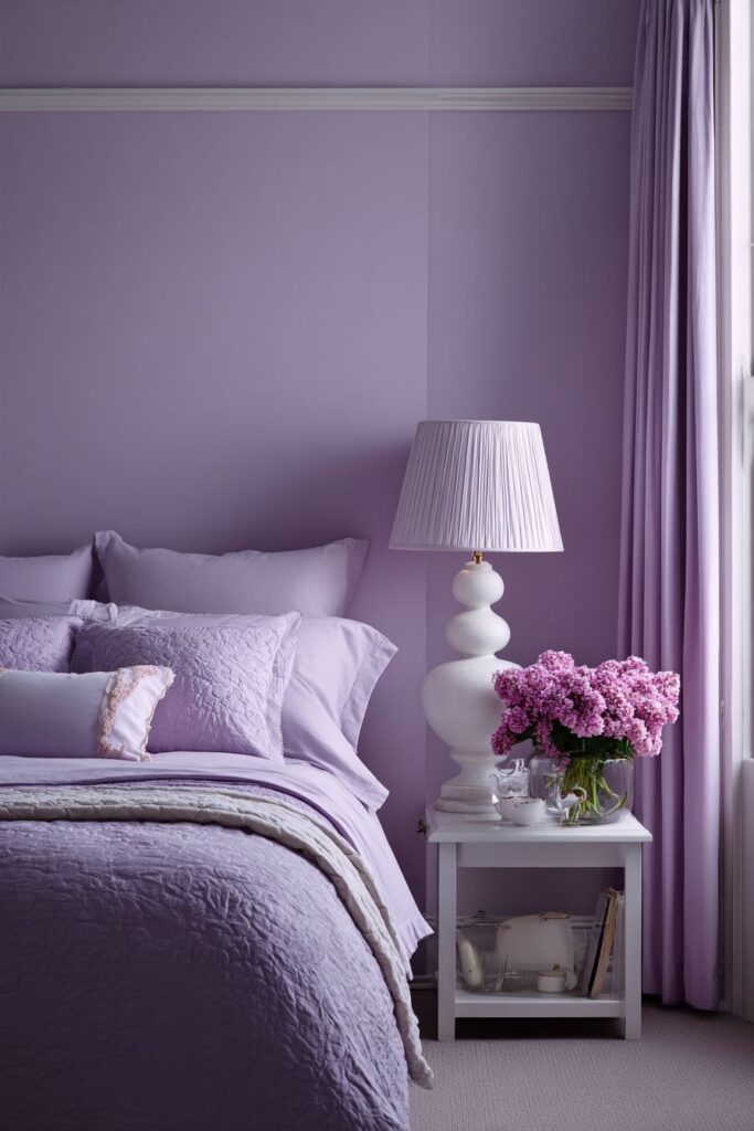 Artistic Guest Bedroom with Ombré Walls