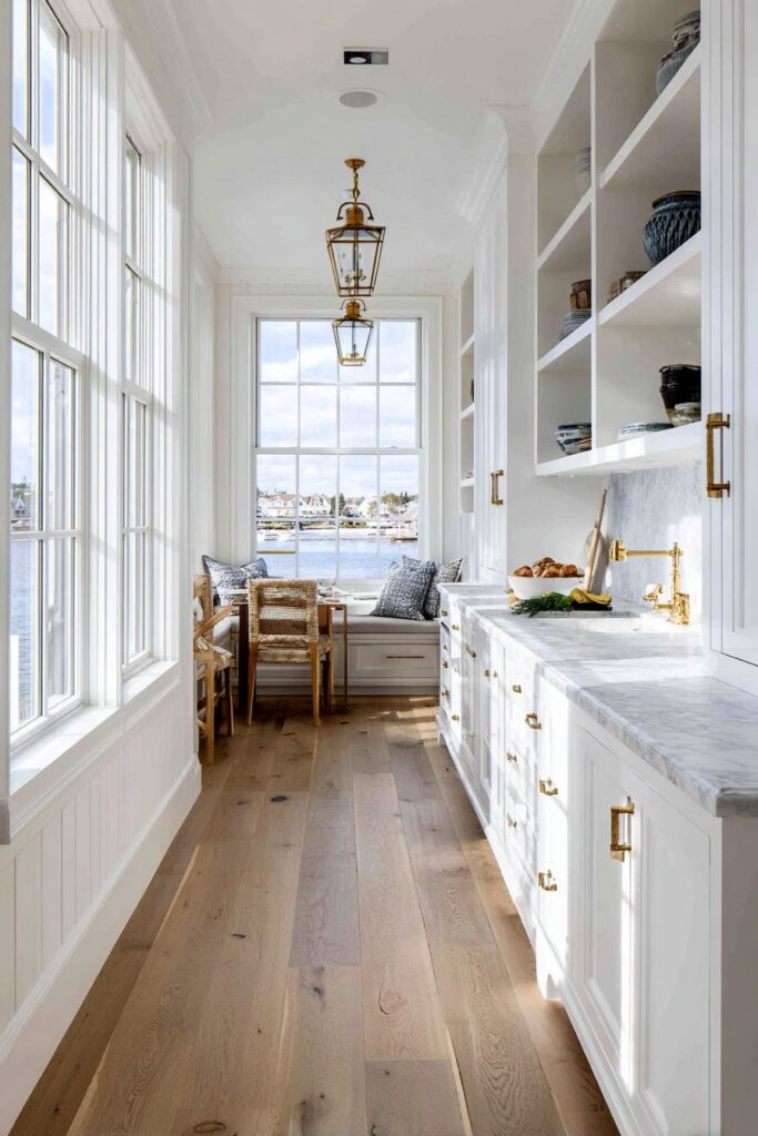 Elegant Galley with Peninsula Extension