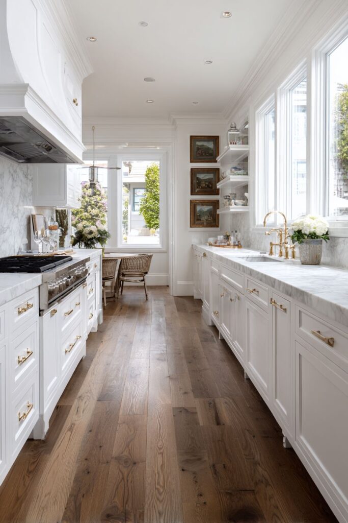 Elegant Galley with Peninsula Extension