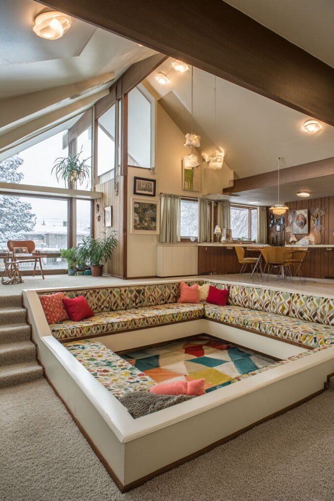 Mid-Century Modern with Exposed A-Frame Beams