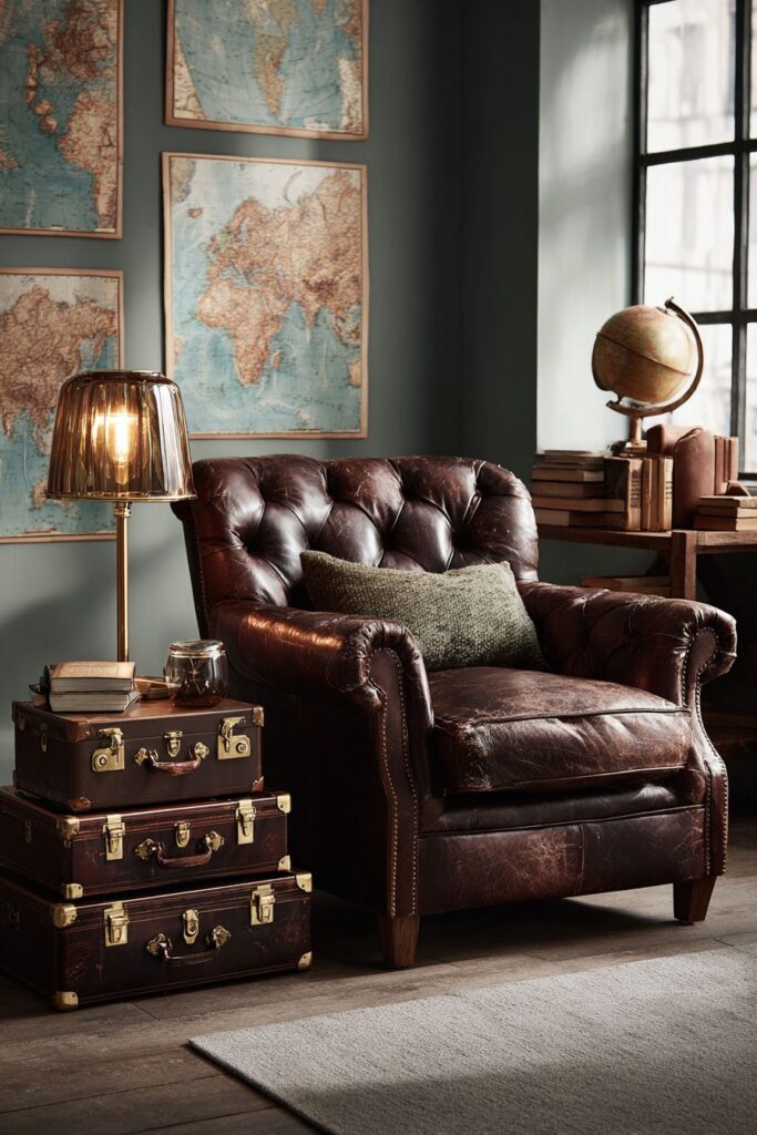 Travel-Inspired Cognac Leather Study