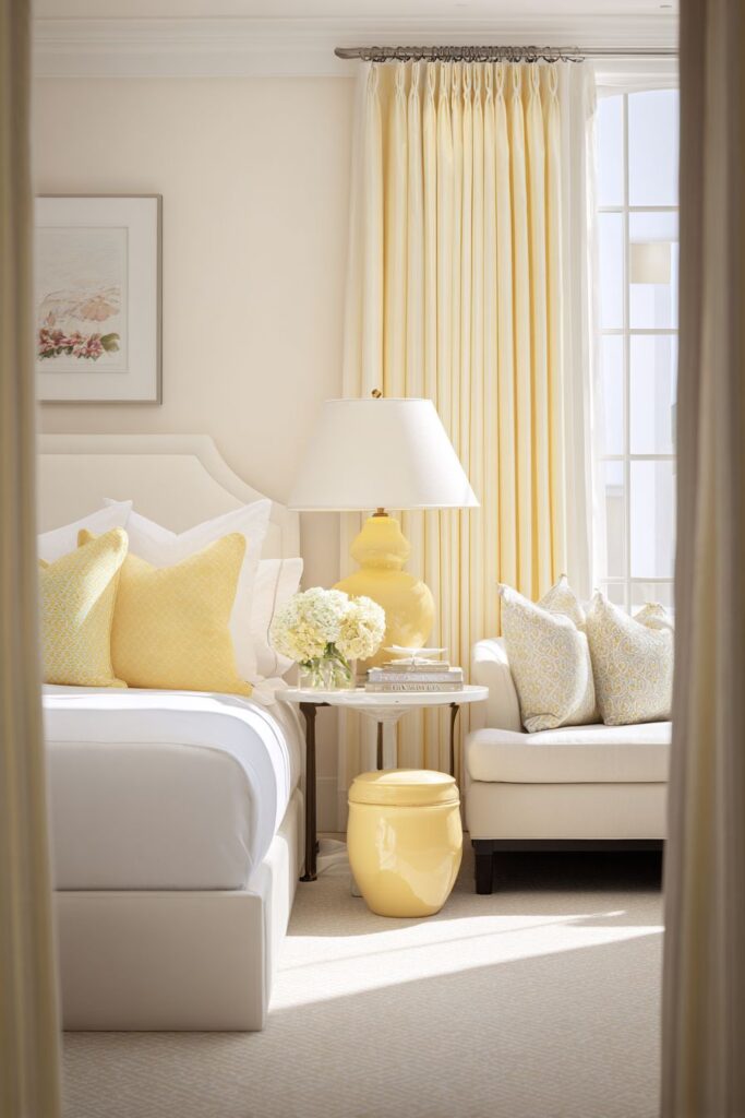 Maximized Natural Light in Pale Yellow