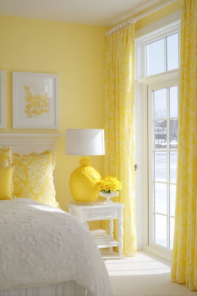 Maximized Natural Light in Pale Yellow