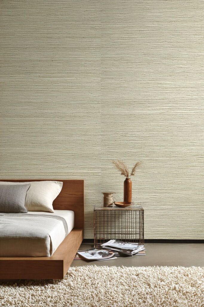 Grasscloth Wallpaper Accent Wall