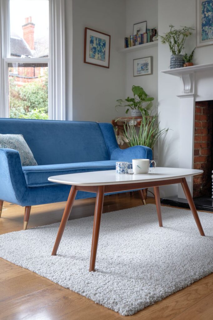 Mid-Century Modern Brass Accent Sophistication