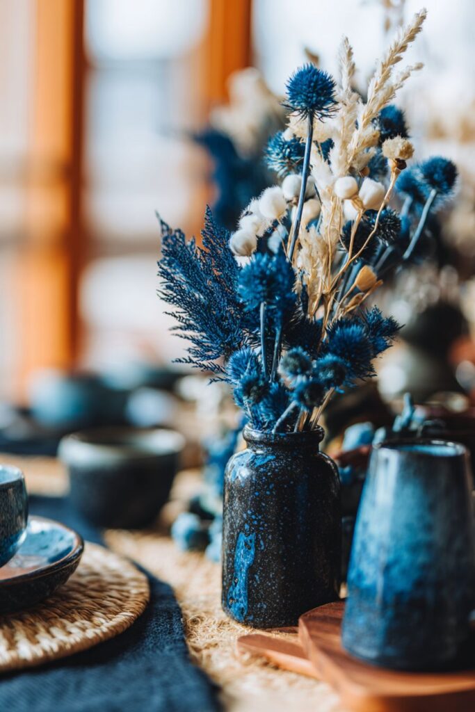 Blue Speckled Stoneware Artisan Appeal