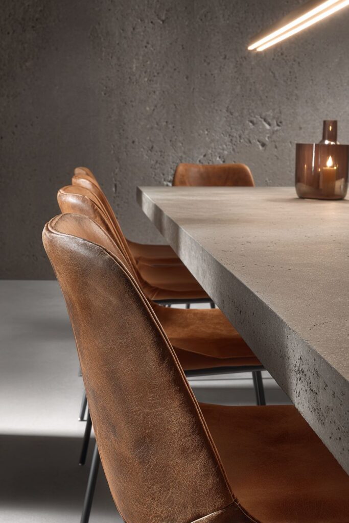 Concrete Dinner Table Industrial Sophistication