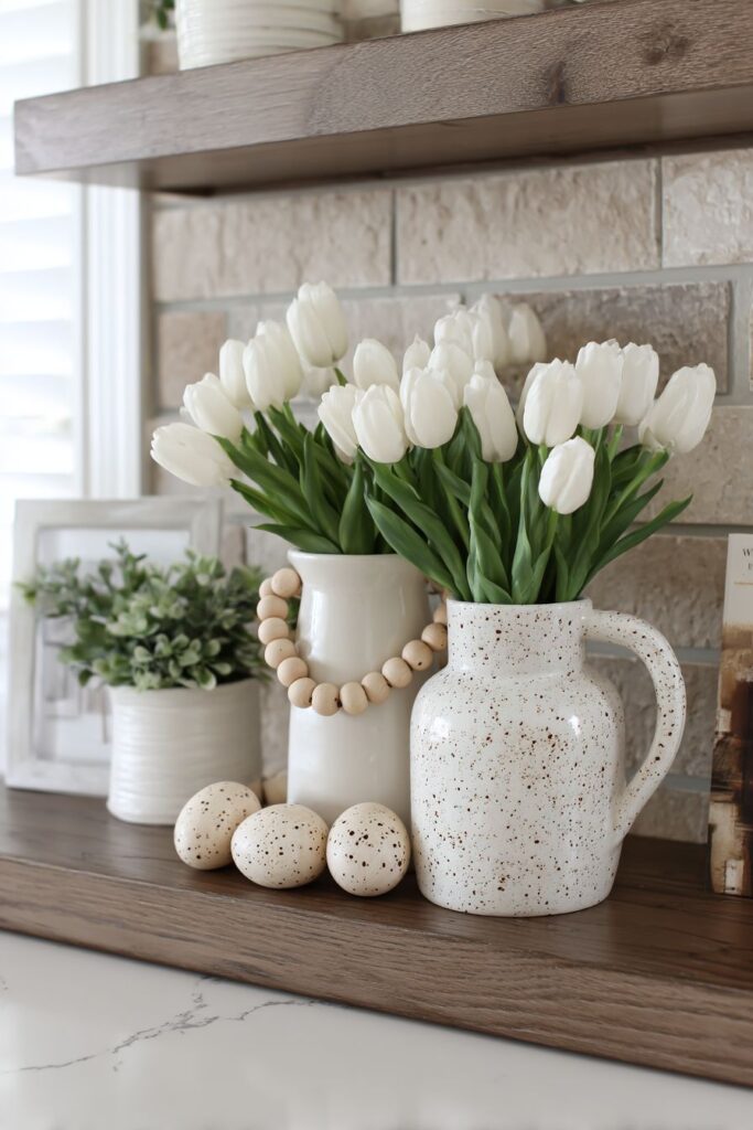 Modern Farmhouse Asymmetrical Shelves