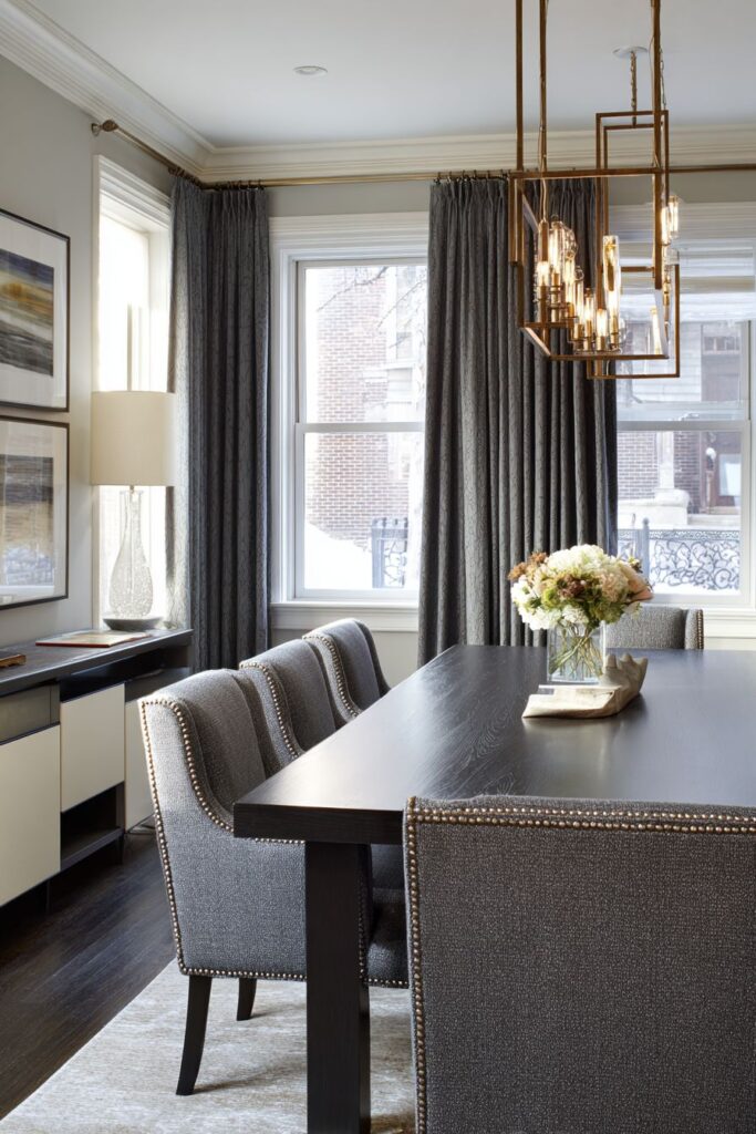 Dark Oak with Brass Details