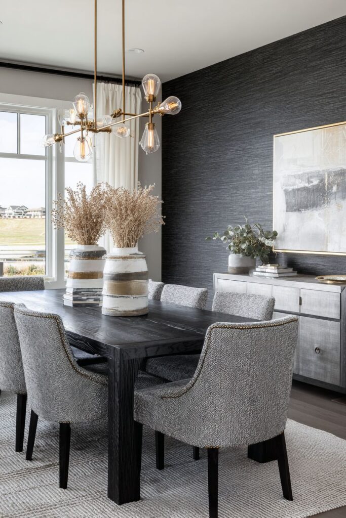 Dark Oak with Brass Details