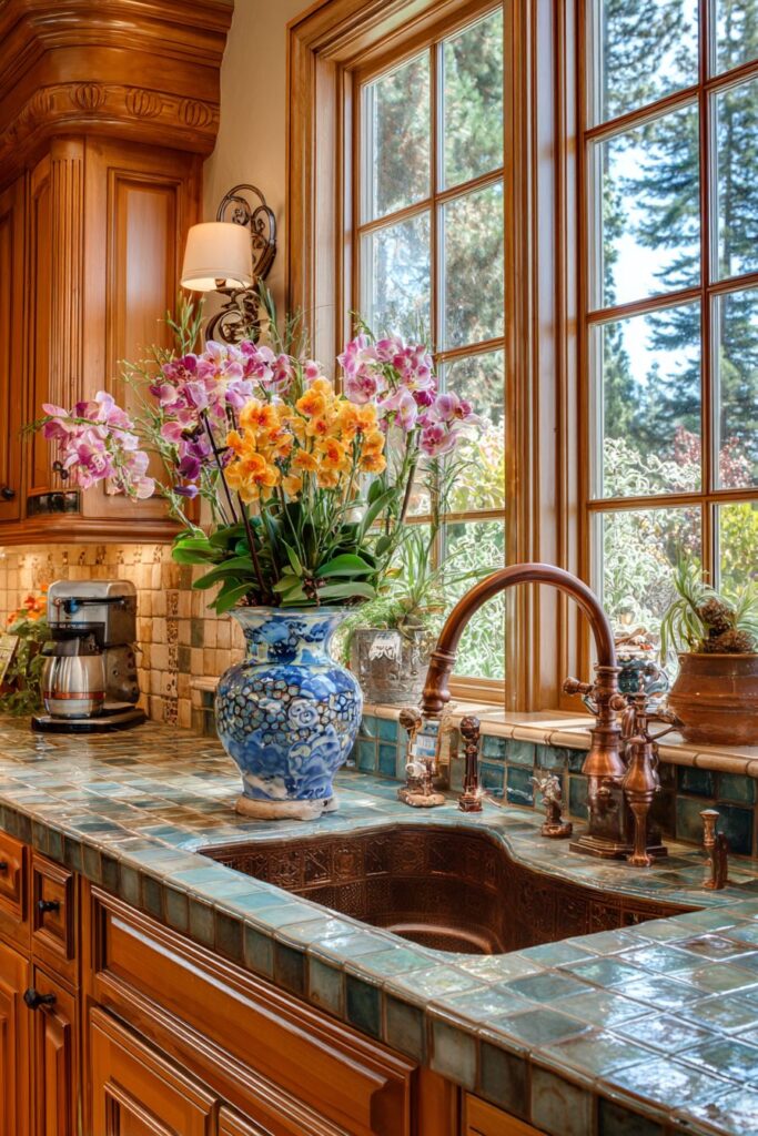 Handcrafted Ceramic Tile with Natural Variations