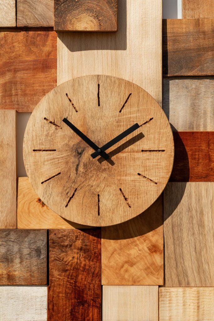 Repurposed Cutting Board Clock Installation