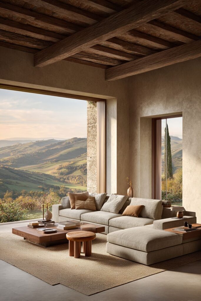 Rustic Minimalism with Natural Materials