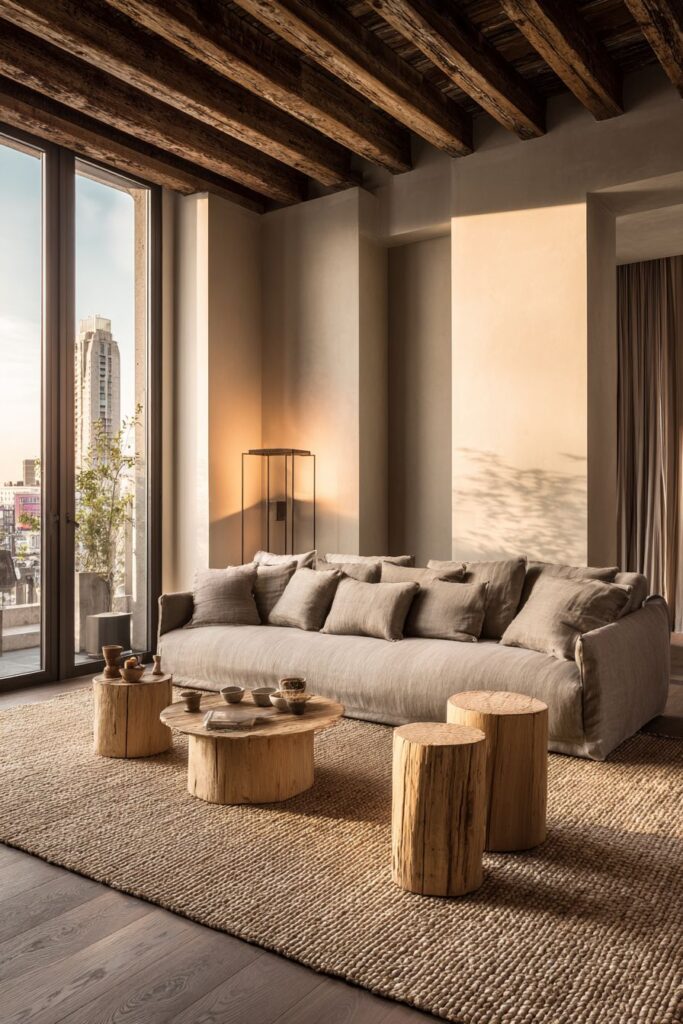 Rustic Minimalism with Natural Materials