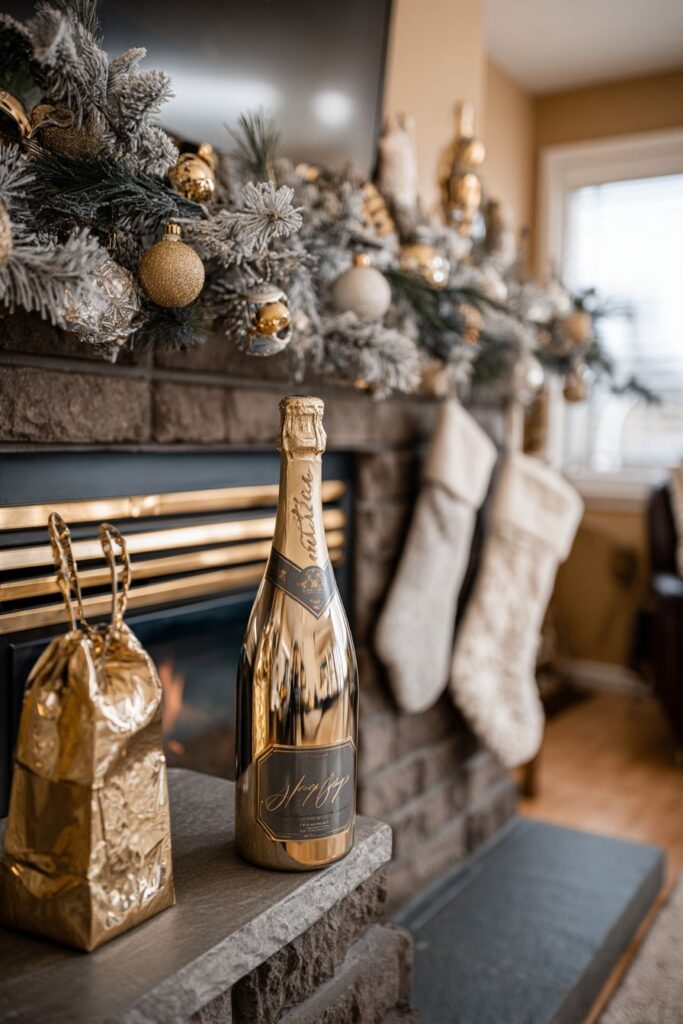 Transitional Fireplace Hearth Styling