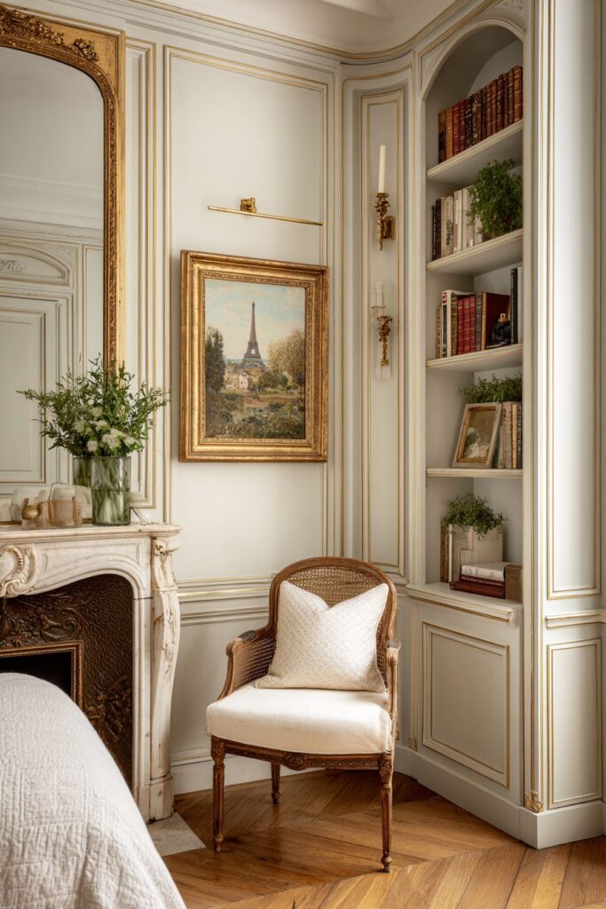 Literary Fireplace Sophistication