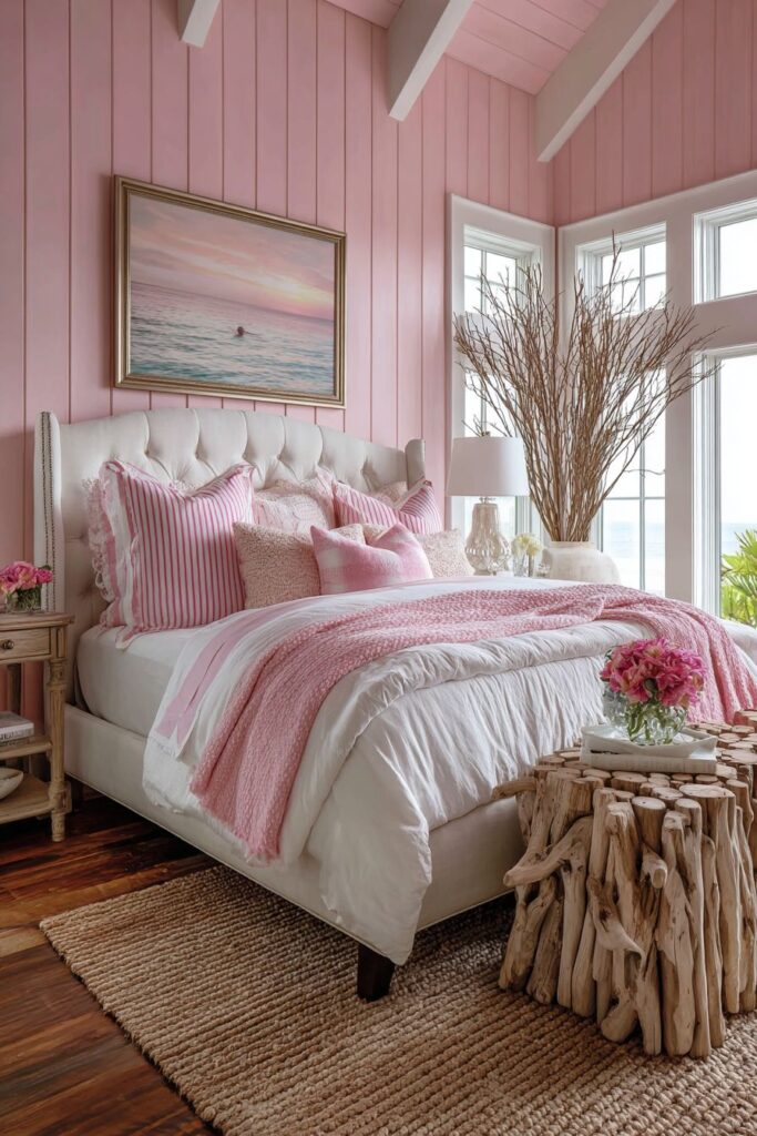 Coastal Pink Sunset Serenity