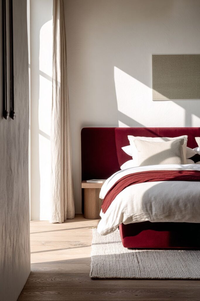 Minimalist Red Focal Point