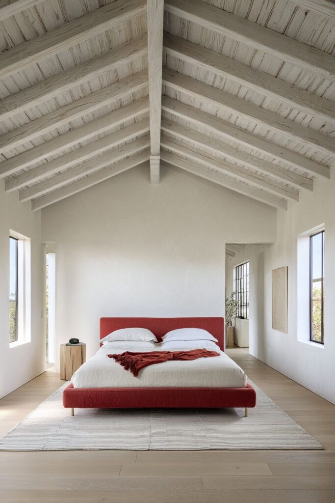 Minimalist Red Focal Point