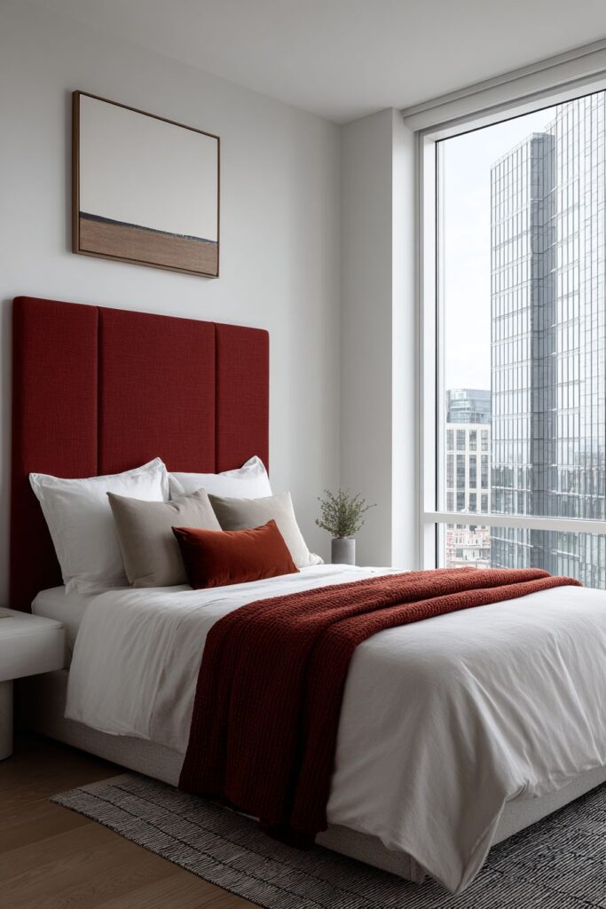 Minimalist Red Focal Point