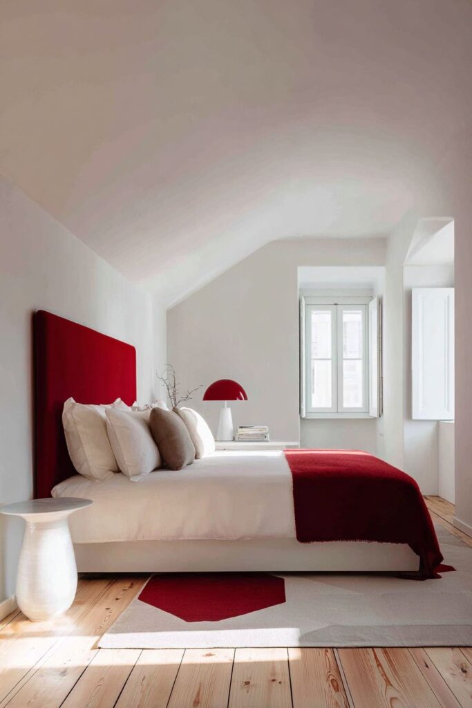 Minimalist Red Focal Point